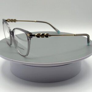 New Tiffany & CO Eyeglasses TF 2220B 8270 Crystal Grey Gold Frames 54mm READ